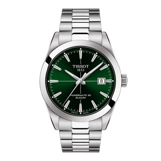 Tissot Gentleman Powermatic80 Siliciumทิสโซต์ เจนเทิลแมน พาวเวอร์เมติค80 ซิลิเซียม เขียวเงิน T1274071109101 นาฬิกาผู้ชาย