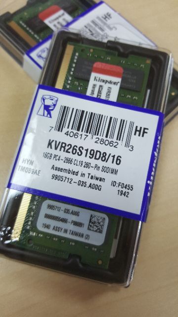 Kingston RAM KVR For Notebook Bus 2666 NB DDR4 16GB ( KVR26S19D816 ...