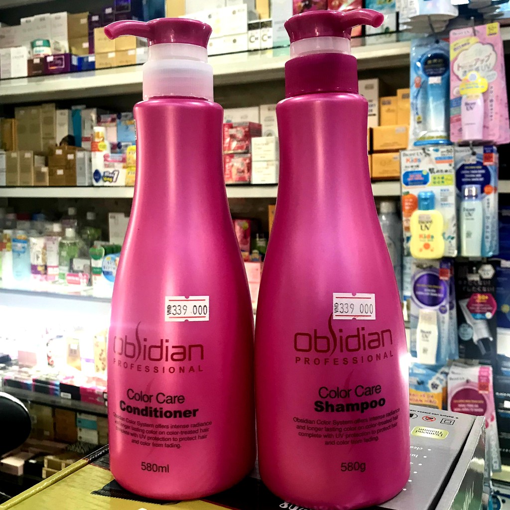 Obsidian Conditioner Shampoo, Conditioner Shampoo คู ่ สําหรับย ้ อมผม , Obsidian Dyed Hair Color Conditioner 580g