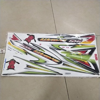 สติกเกอร์เดิมติดรถ W125R ปี 2005 รุ่น12 สีเขียว