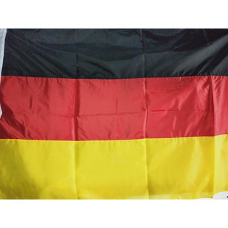 ธงชาติเยอรมัน Flag of Germany งานตัดเย็บประณีต ผ้าร่ม