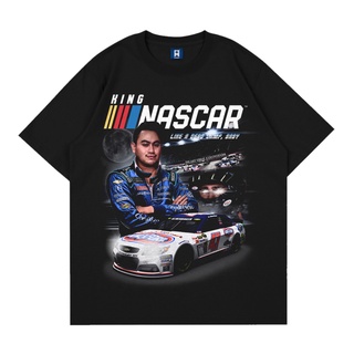 เสื้อยืดคอกลมฤดูร้อนเสื้อยืด Hypnosys - King Nascar (Nar) | สีดําS 4XL