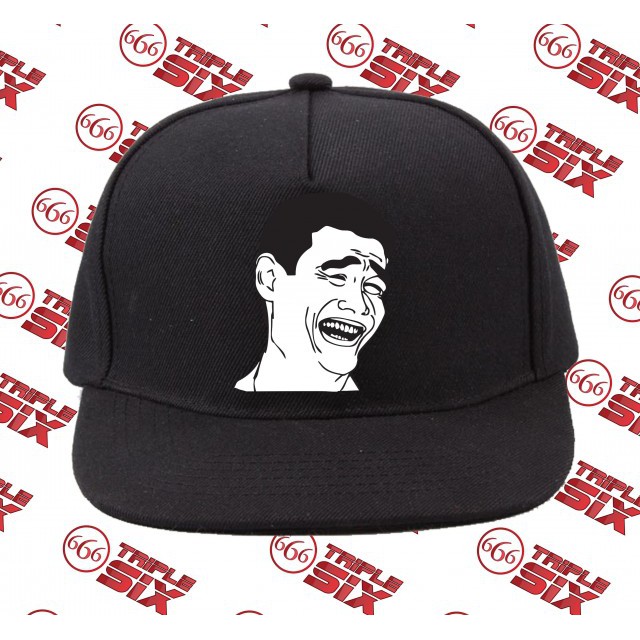 หมวก Snapback ผ้าฝ้าย Yao Ming Meme