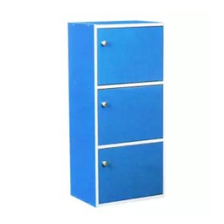 ชั้นวางของ 3 ชั้นทึบ ขนาด 42x30x87cm (ฺฺblue)