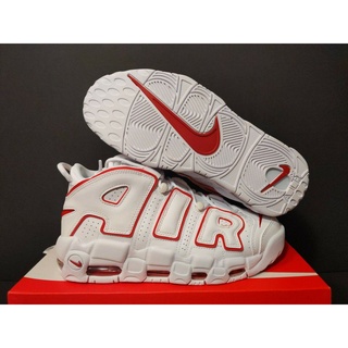 ♘❍Readystock Nike Air More Uptempo  96 สีขาว Varsity Red Scottie Pippen 921948-102