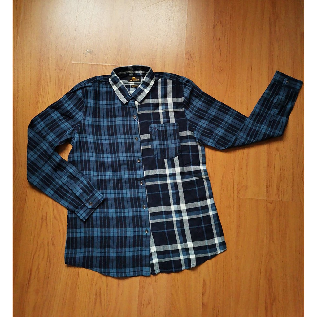 เสื้อเชิ้ตแขนยาว Mc Jeans ของแท้ 100% #เชิ๊ตลายสก๊อต #ลดราคา จากป้ายราคา 1,795  บาท