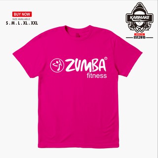 เสื้อยืดผ้าฝ้ายพิมพ์ลาย เสื้อยืด ลายโลโก้ Zumba สําหรับออกกําลังกาย