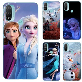 เคส TPU นิ่ม พิมพ์ลายเอลซ่า สําหรับ Motorola MOTO E20 E30 E40 Frozen II