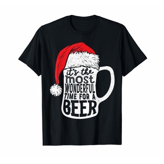 Christmas Shirts Men Its The Most Wonderful Time For A Beer S1336 T Shirt For Men  Male Female girl Tshirts 2020 Summer