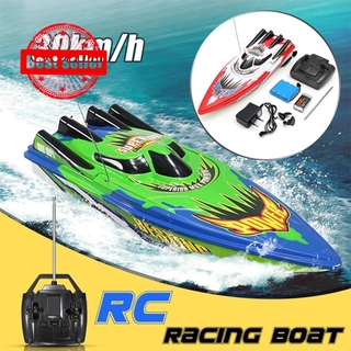 Rc Boat 30 km / H เรือบังคับความเร็วสูง 33x11 X 9 ซม . T1S7