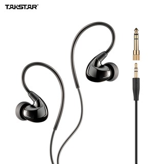 takstar ts - 2260 หูฟังอินเอียร์ตัดเสียงรบกวนพร้อมอะแดปเตอร์ 6 . 3 มม. interface สําหรับบันทึกเสียง