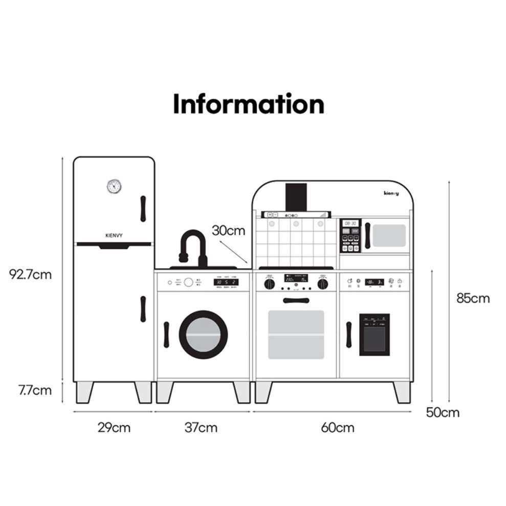 BPNP 2022 ครัวไม้ของเล่นเด็กขนาดกลางมีเสียงและไฟ มีน้ำไหลจริง 🧑‍🍳👩‍🍳