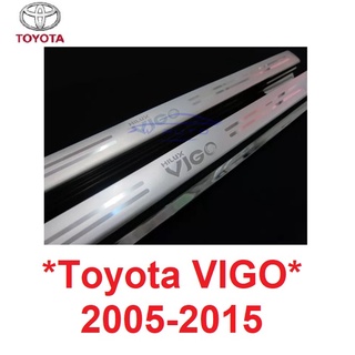 ชายบันได รุ่น 2ประตูแคป Toyota Hilux Vigo Champ 2005 - 2014 โตโยต้า วีโก้ วีโก้แชมป์ กันรอย บันได ประตู