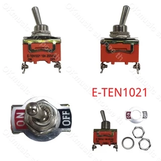 1 ชิ้น สวิทช์สลับ สีส้ม e-ten1021 2-pin on-off 15A 250V / สวิตซ์ mts - 102 spdt 6A 125VAC/3Aa 250VAC