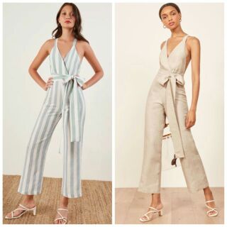 ☆ DINA JUMPSUIT ☆
จั๊มสูทขายาว ผ้าลินินผสม เนื้อดี คัตติ้งเป๊ะ