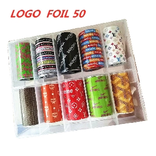 ฟอยล์ลอกลาย ฟอยล์ติดเล็บ ฟอยล์แต่งเล็บ LOGO FOIL no.35