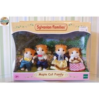 ”MAPLE CAT FAMILY” โมเดลของเล่น ☆Sylvanian Families ☆ 【ของแท้✅】