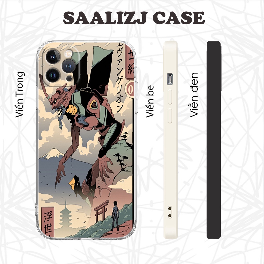 Ip 14 Pro max การ์ตูนอะนิเมะ Neon Genesis Evangelion พลาสติกสําหรับ IPHONE MANGA00204