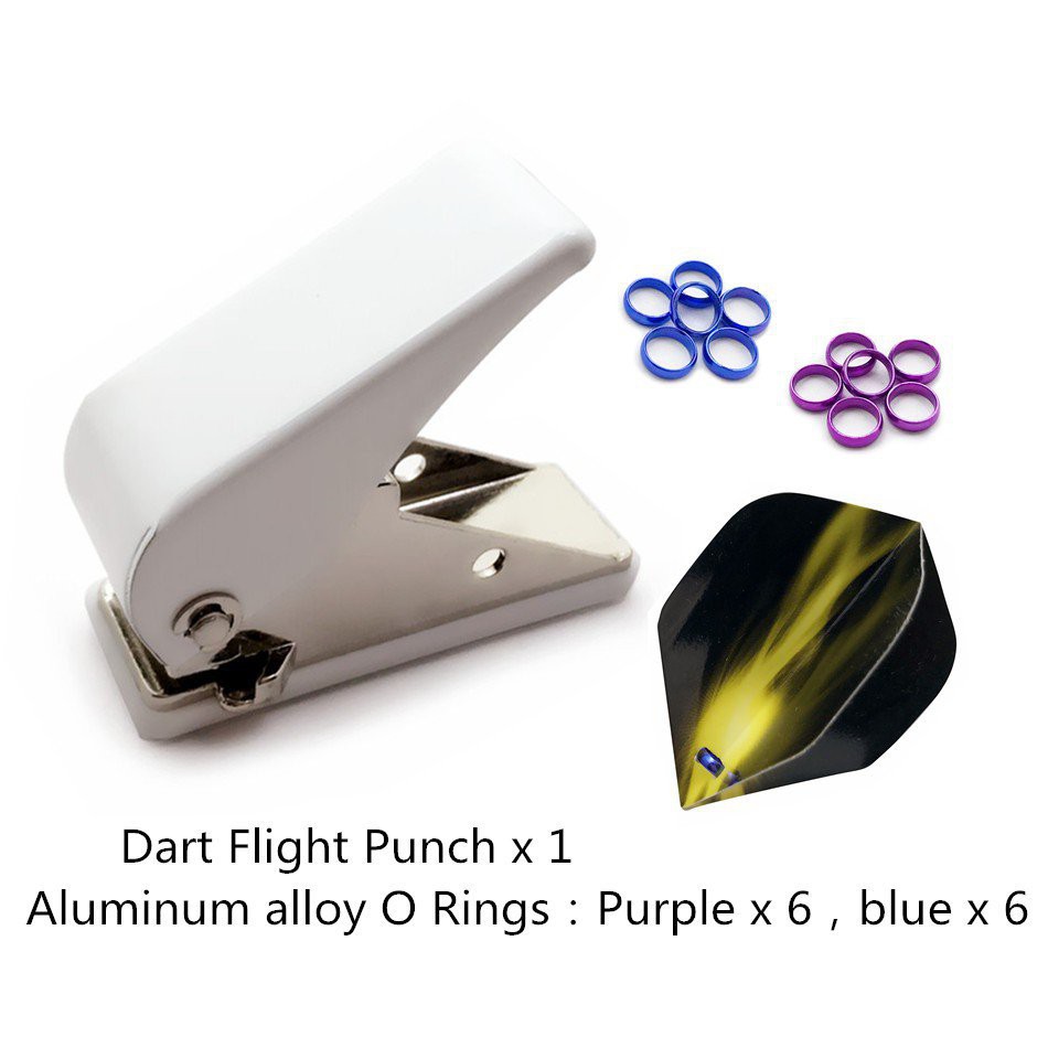 zm5g （Koodee）Professional Dart flight Punch with O Rings / Flights