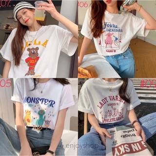 heygirlshop.th（#พร้อมส่ง)เสื้อยืดคอตตอน #เสื้อยืดOversize#เสื้อยืดพิมพ์ลายสกรีน#เสื้อยืดสินเวจ