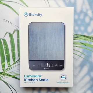 (Etekcity®) Luminary Kitchen Scale EKS-L221-SUS เครื่องชั่งดิจิตอล ชั่งน้ำหนักอาหาร สำหรับทำอาหาร เบเกอรี่ แบบชาร์จไฟได้