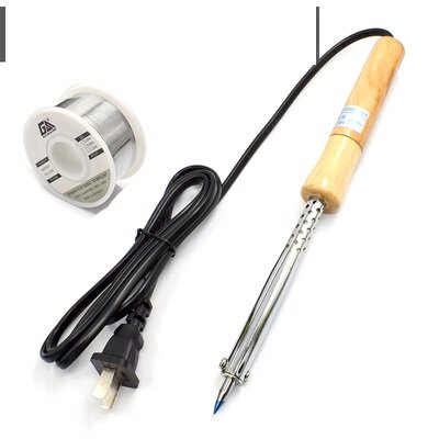 หัวแร้งไฟฟ้า JF-520S ด้ามไม้ 30W +ตะกั่ว50g