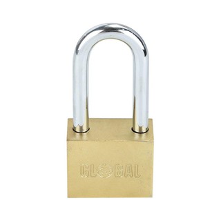 กุญแจลูกปืน GLOBAL 40L MM สีทองเหลืองBEARING PADLOCK GLOBAL 40L MM POLISHED BRASS