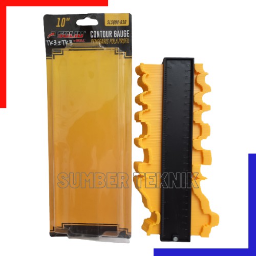CONTOUR GAUGE SLSQ08-010 10 นิ้ว SOLID PROFILE PATTERN RULER