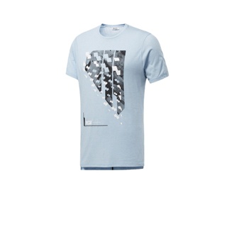 REEBOK : เสื้อยืดแขนสั้นผู้ชาย รุ่น TS ACTIVCHILL+COTTON Graphic Tee สี fluid blue