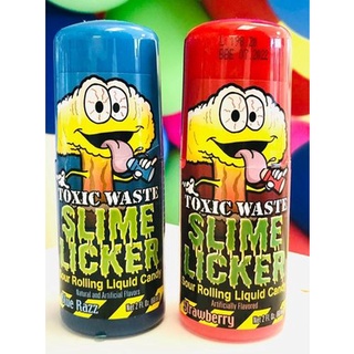 Toxic Waste Slime Licker Sour Rolling Liquid Candy &amp; Squeeze Sour Candy ลูกอมอเมริกันเปรี้ยว