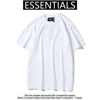 H T-shirt FOG ESSENTIALS ผู้ชายและผู้หญิงแฟชั่นลำลองเสื้อยืดแขนสั้น