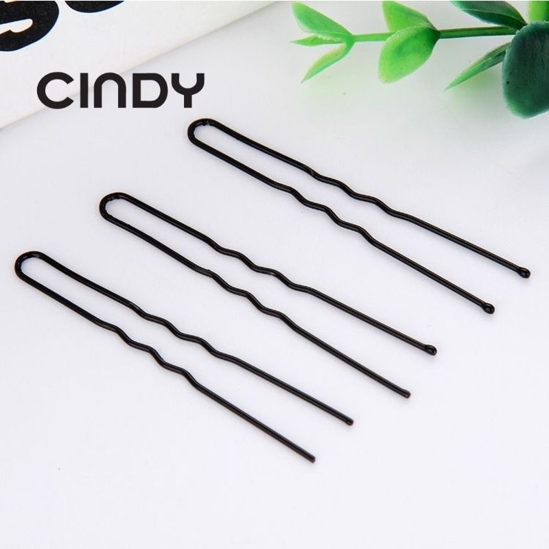 20 ชิ้นผม Pin U Pin ผม Grips 5.5 ซม.สีดํา V Pins Updo ผมผู้ถือ 20支黑色发夹 U รูปร่าง发夹 V发夹子头发