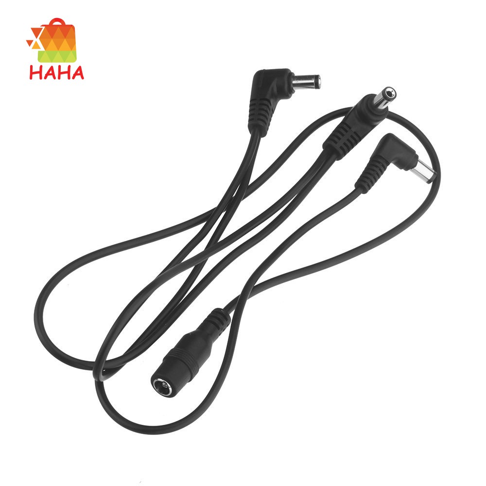 Vitoos 3 Ways Electrode Daisy Chain Harness Cable Copper Wire สีดํา
