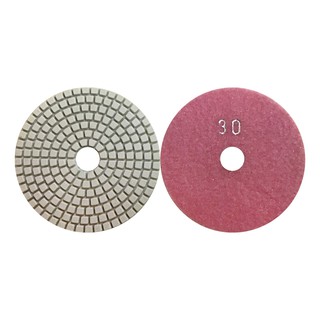 ใบขัดน้ำ เบอร์ 30 (ขาว) WET POLISHING PADS NUMBER 30 (WHITE) Marble tools Granite tools Tile tools