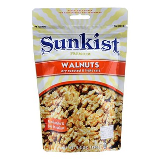 Sunkist DryRoasted Light Salt Mixed Walnuts 120g.  ซันคิสท์วอลนัทอบเกลืออบแห้งรสเกลือ 120 กรัม