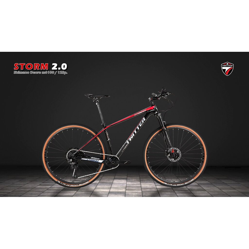 จักรยานเสือภูเขาล้อ 29 นิ้ว TWITTER รุ่น STORM 12Sp. (2021)