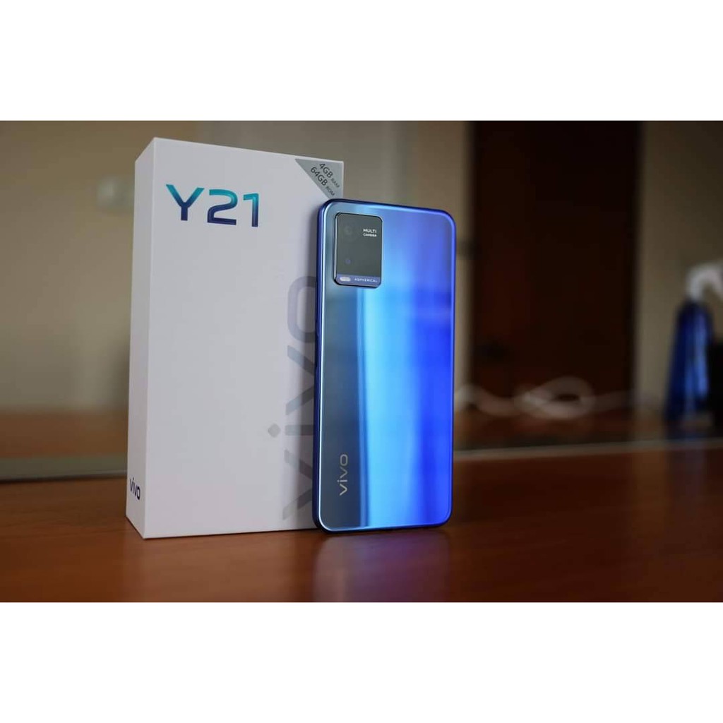 🔥Vivo Y21 (4/64 GB)สมาร์ทโฟน หน้าจอ 6.51" แบตฯ 5,000 mAh เครื่องแท้รับประกันศูนย์ 1 ปี