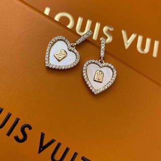 ต่างหูหัวใจ  LV Earring  Brand