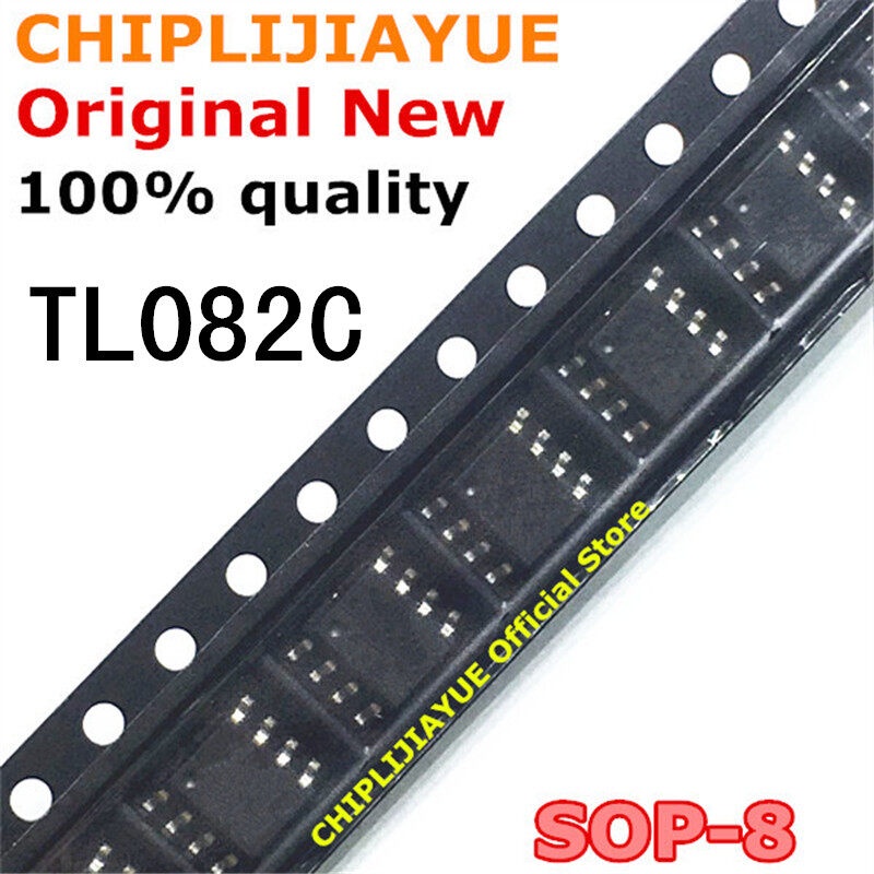 10PCS TL082CDR SOP-8 TL082C TL082 082CDR SOP8 SMD TL082CDT ใหม่และชิป IC