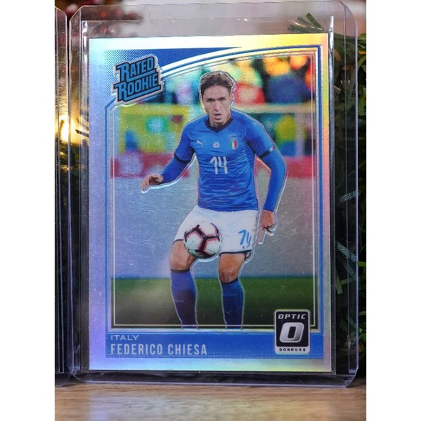 การ์ดนักบอล federico chiesa rate rookie RC 2018-2019 optic holo