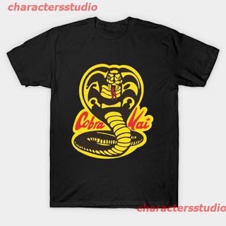 charactersstudio 2021 เสื้อยืดแฟชั่นผู้ชายคอกลม Cobra Kai sale