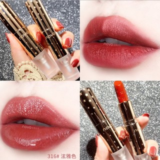 *ส่งจากไทย* 5341(ของแท้/พร้อมส่ง) NOVO Lipstick Raincoat ลิปสติก+เจลเคลือบลิป จุ๊บไม่หลุด