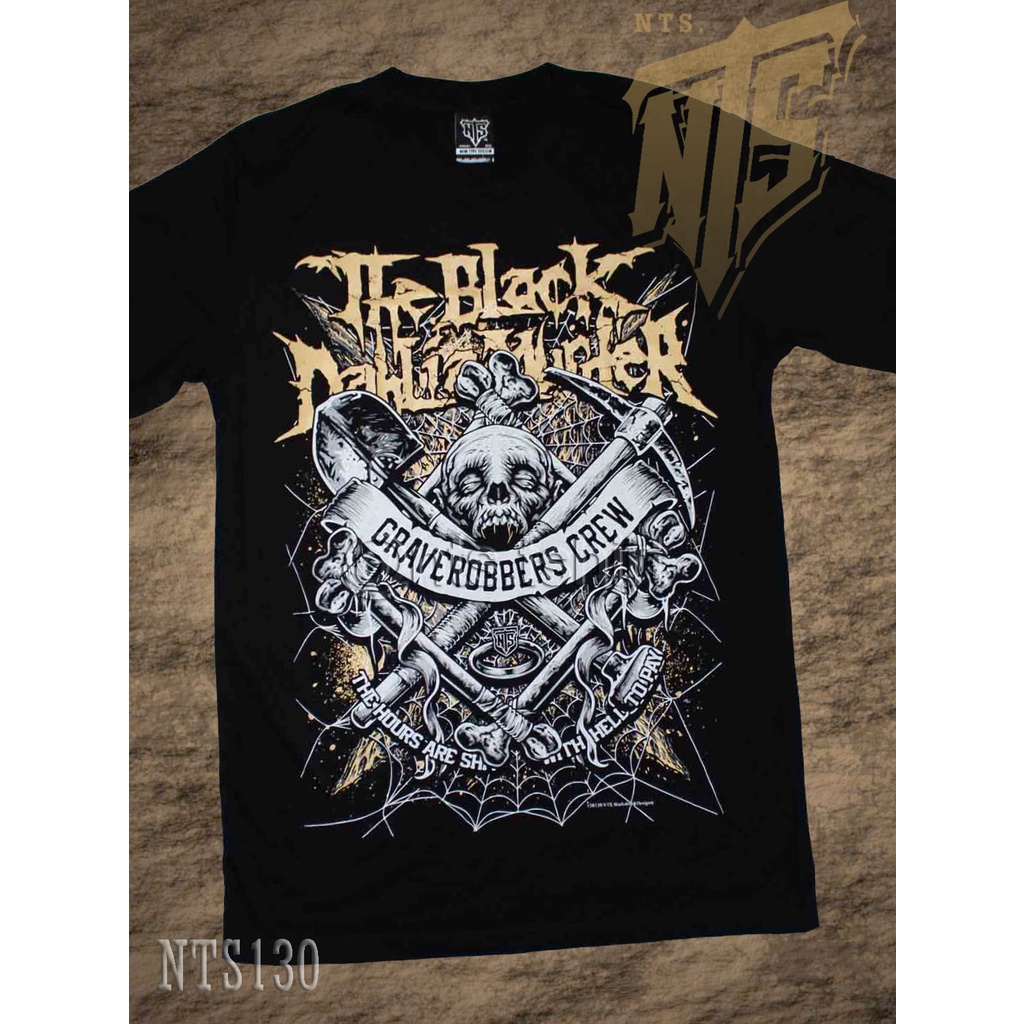 NTS 130 The Black Dahlia Murder ROCK เสื้อยืด ลายวงดนตรี ซิลค์สกรีน ผ้าคอตตอนหนานุ่ม ไม่หดไม่ย้วย สีดำ S M L XL XXL