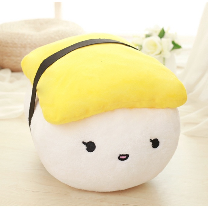 หมอนตุ๊กตานุ่ม รูปการ์ตูนซูชิน่ารัก สําหรับตกแต่งบ้าน