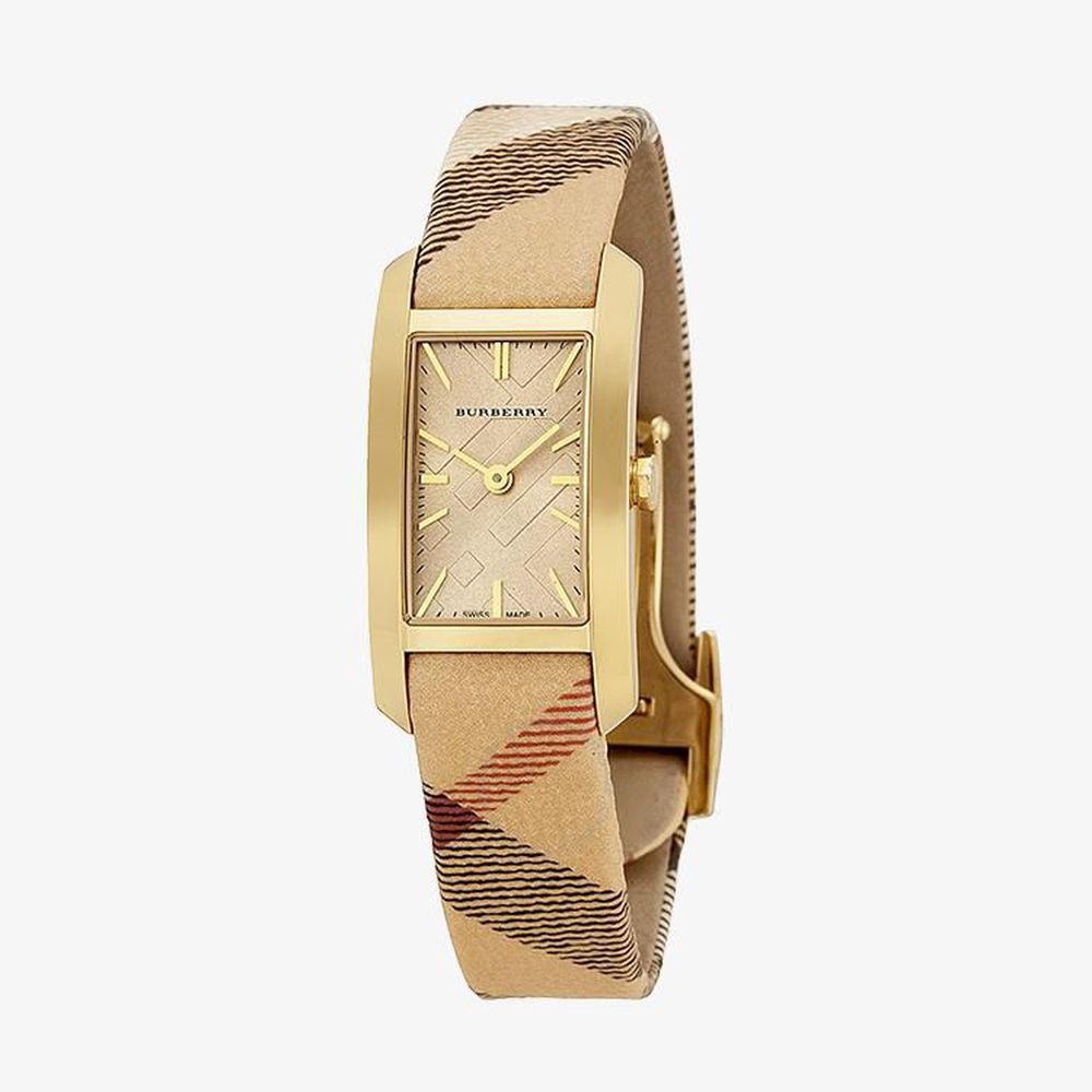 Burberry นาฬิกาข้อมือผู้หญิง Pioneer Gold Dial Multicolor รุ่น BU9509