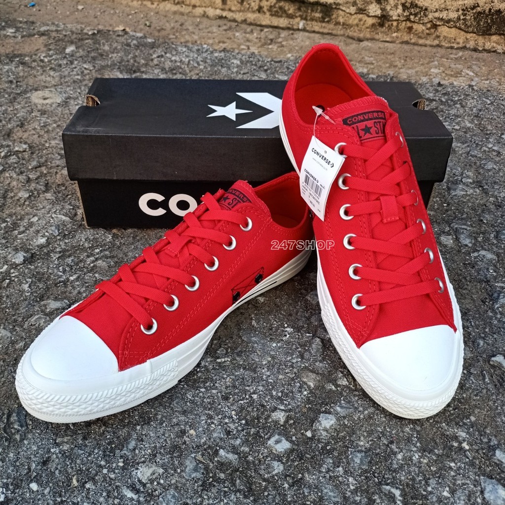 รองเท้าผ้าใบคอนเวิร์ส คอนเวิร์ส แท้ 100% CONVERSE ALL STAR OX RED 16-5739CF9RE พร้อมส่ง