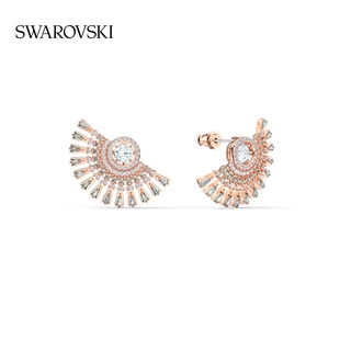 Swarovskis beating heart SPARKLING DANCE ต่างหู รูปพัด ของขวัญ สําหรับผู้หญิง