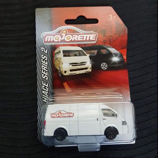 Majorette Toyota Hiace Series 2  รถตู้ สีขาวลาย Majorette