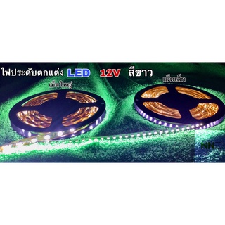 ไฟประดับตกแต่ง LED 12V สีขาว  เม็ดใหญ่และเม็ดเล็ก