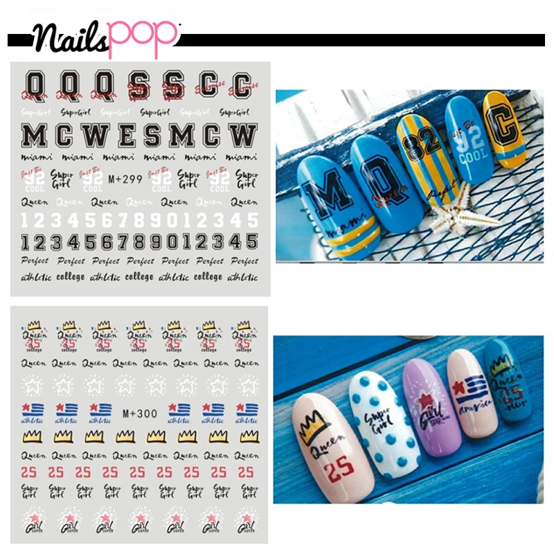 พร้อมส่ง⚡ สติ๊กเกอร์ ติดเล็บ Tattoo ลอกน้ำ แทททู ติดตกแต่งเล็บ เจล ลอกลายน้ำ เกาหลี เด็ก Nailspop - รูปที่ 5